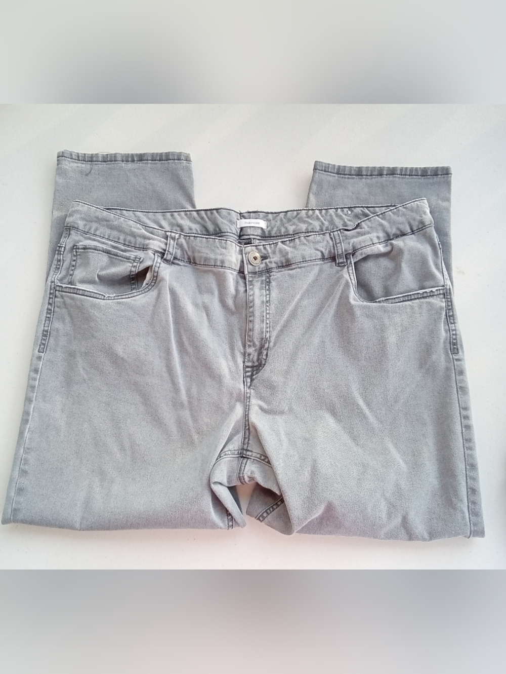 Maurices Women's Size 22 Straight Leg Jeans in Light Gray - Picture 5 of 9